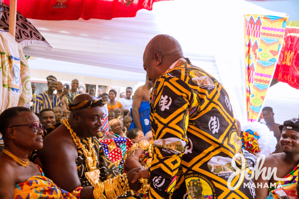Mahama honours Abetifihene on his 30th anniversary on the stool Mahama honours Abetifihene on his 30th anniversary on the stool
