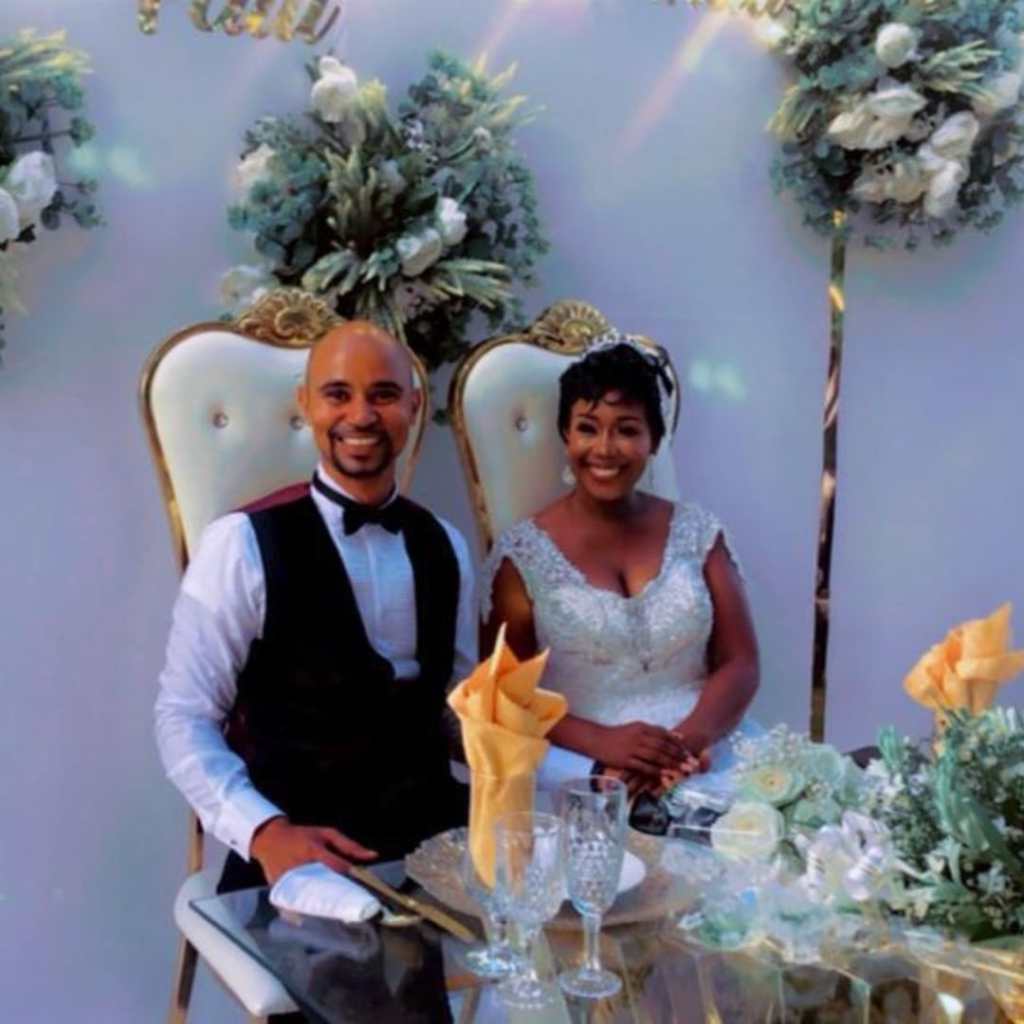 Check out Amanda Clinton's white wedding