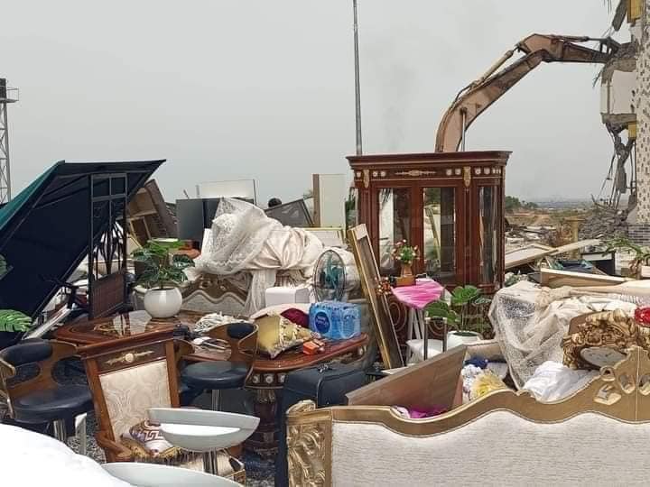 House of Tonto Dikeh’s ex-boyfriend demolished