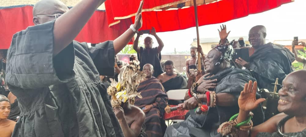 Photos: Akufo-Addo, Bawumia, Kufour, others join residents of Koforidua to mourn Daasebre Oti Boateng