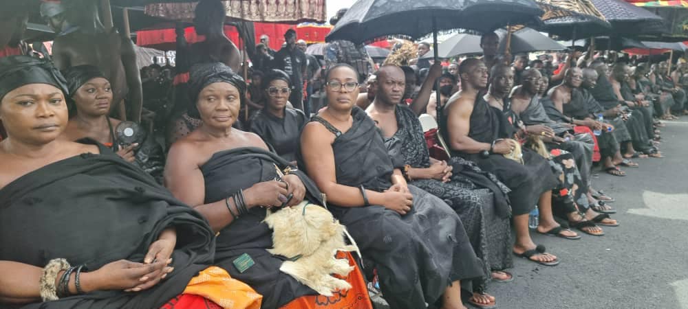 Photos: Akufo-Addo, Bawumia, Kufour, others join residents of Koforidua to mourn Daasebre Oti Boateng