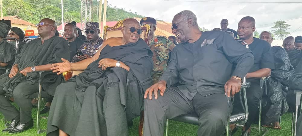 Photos: Akufo-Addo, Bawumia, Kufour, others join residents of Koforidua to mourn Daasebre Oti Boateng