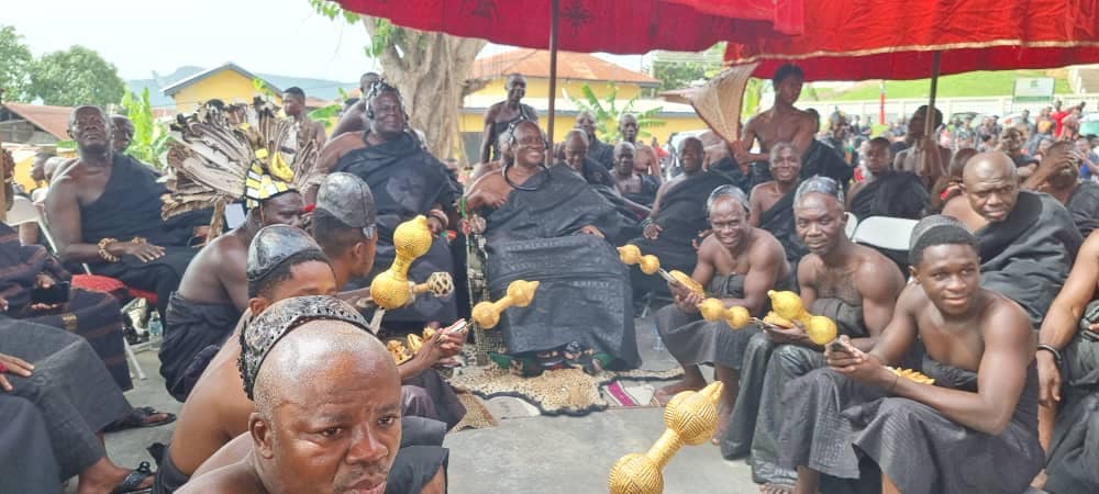 Photos: Akufo-Addo, Bawumia, Kufour, others join residents of Koforidua to mourn Daasebre Oti Boateng