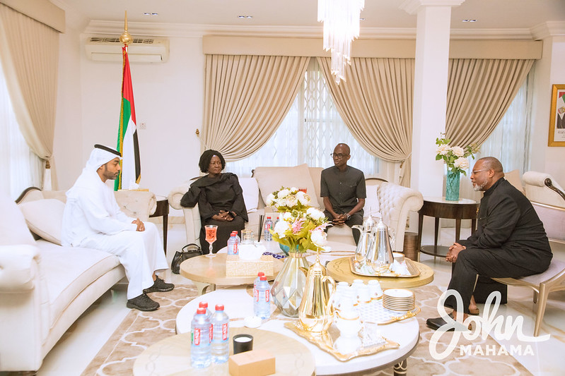 Mahama, NDC sign book of condolence for former Dubai president