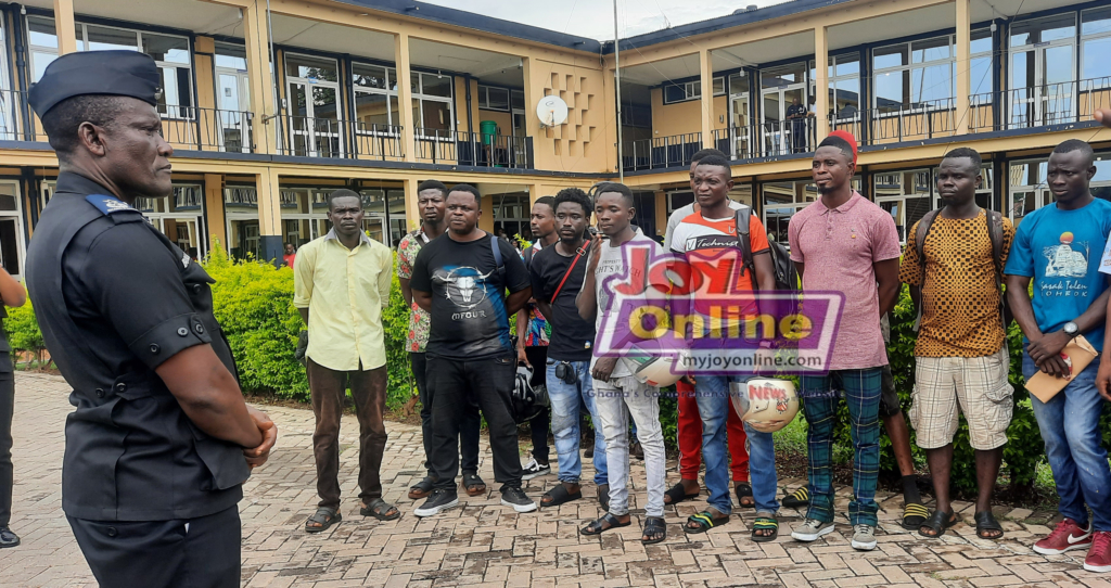 DCOP Afful Boakye Yiadom & some of the arrested riders