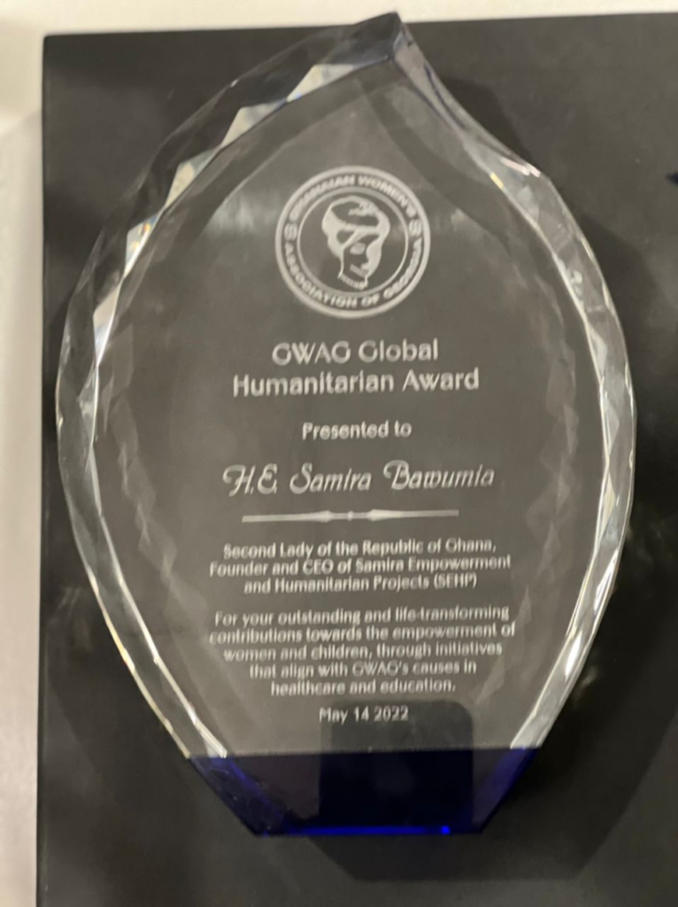 Samira Bawumia honoured with humanitarian award in US Samira Bawumia honoured with humanitarian award in US