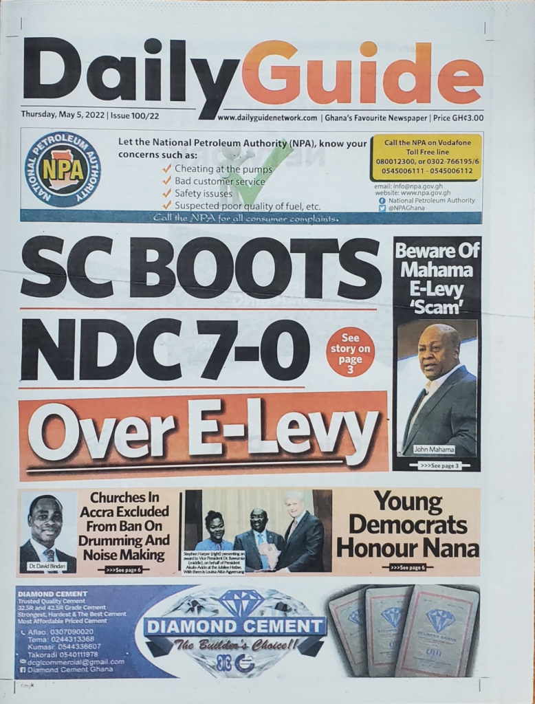 Today's front pages: Thursday, May 5, 2022 Today's front pages: Thursday, May 5, 2022
