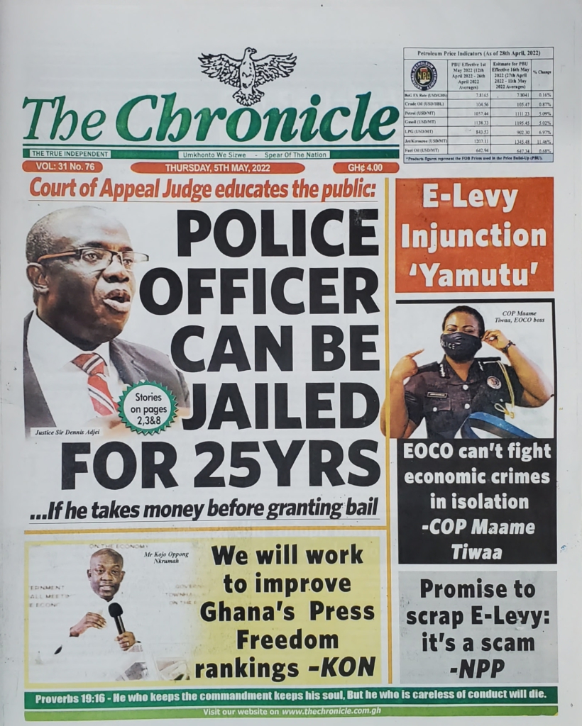 Today's front pages: Thursday, May 5, 2022 Today's front pages: Thursday, May 5, 2022