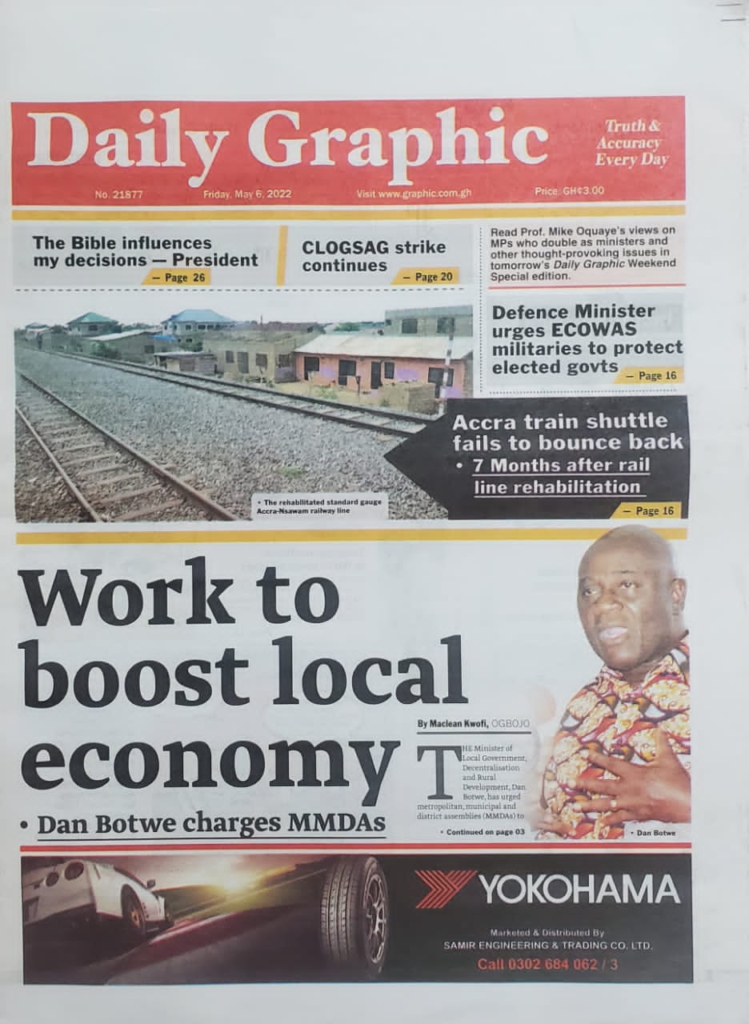 Today's front pages: Friday, May 6, 2022 Today's front pages: Friday, May 6, 2022