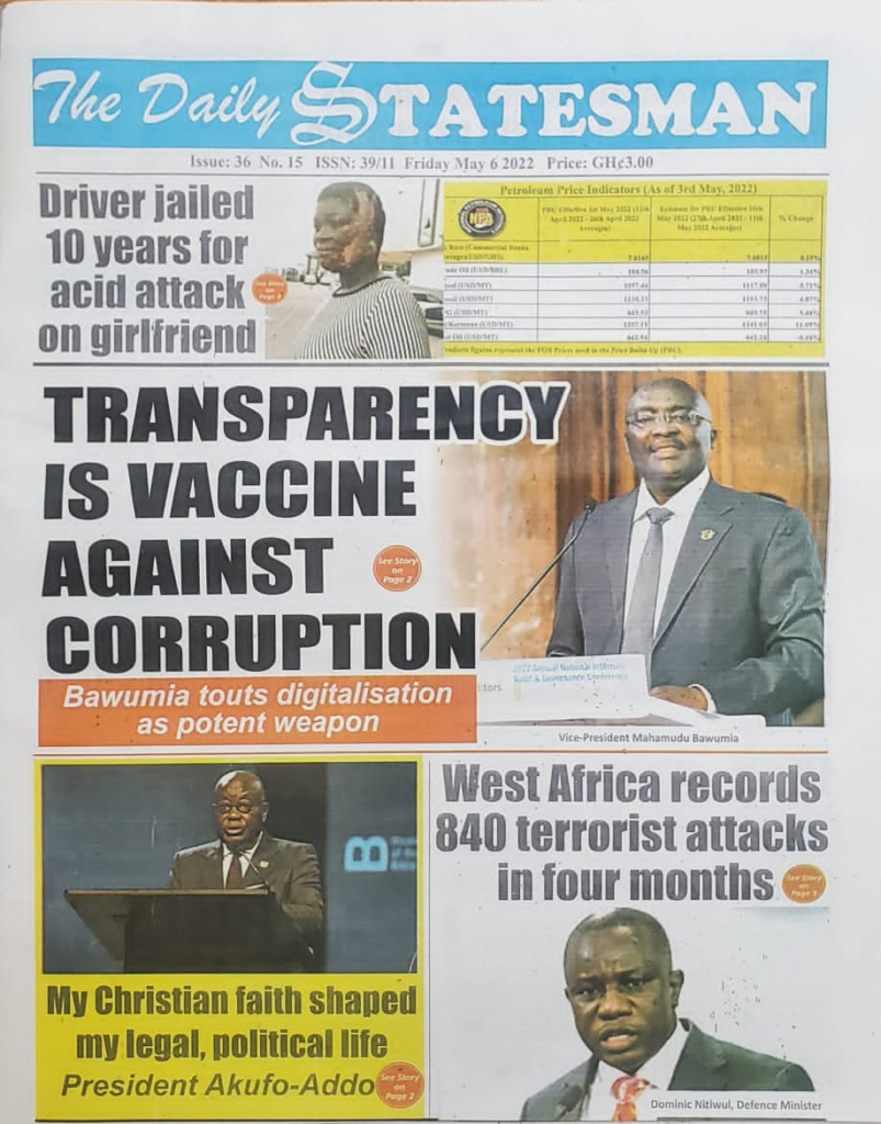 Today's front pages: Friday, May 6, 2022 Today's front pages: Friday, May 6, 2022