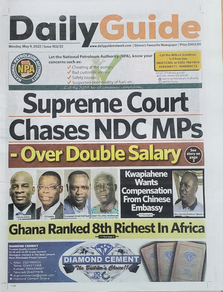 Today's front pages: Monday, May 9, 2022 Today's front pages: Monday, May 9, 2022