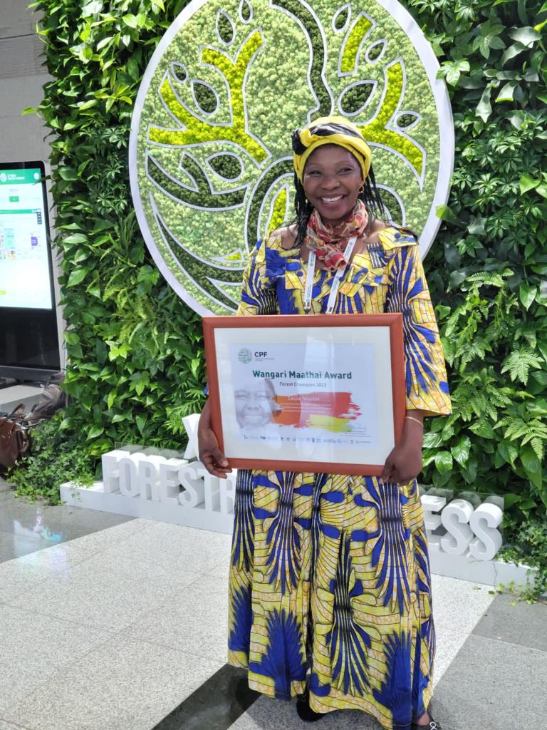 Cameroon's gender specialist wins 2022 Wangari Maathai Champions of Forests Award