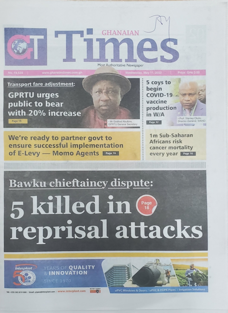 Today's front pages: Wednesday, May 11, 2022 Today's front pages: Wednesday, May 11, 2022