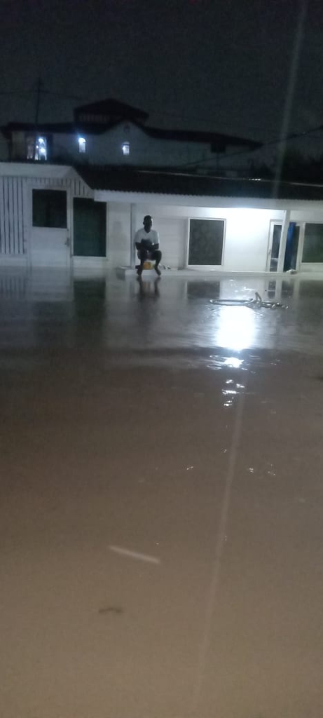 Parts of Accra flooded during Saturday's rains