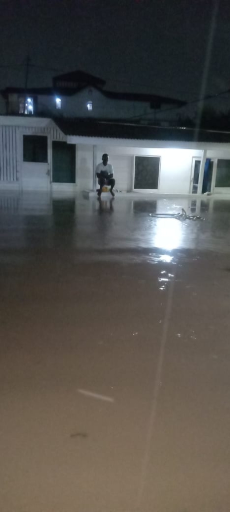 Parts of Accra flooded after Saturday's rains