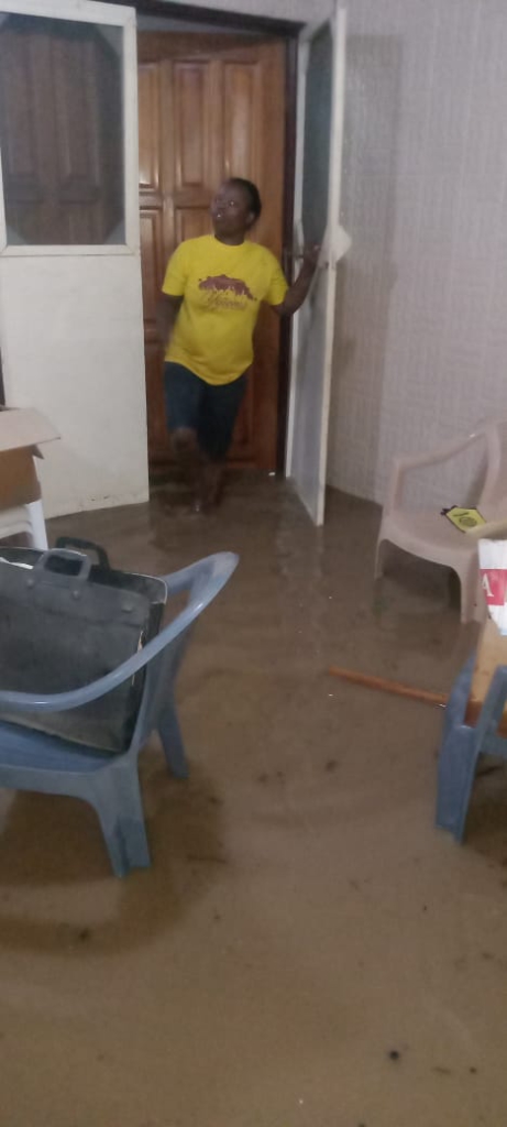 Parts of Accra flooded during Saturday's rains