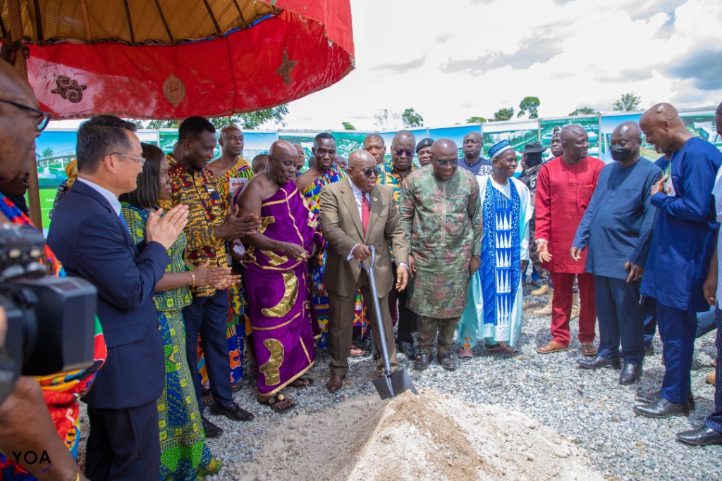 Akufo-Addo cuts sod for University of Engineering And Agricultural Science at Bunso