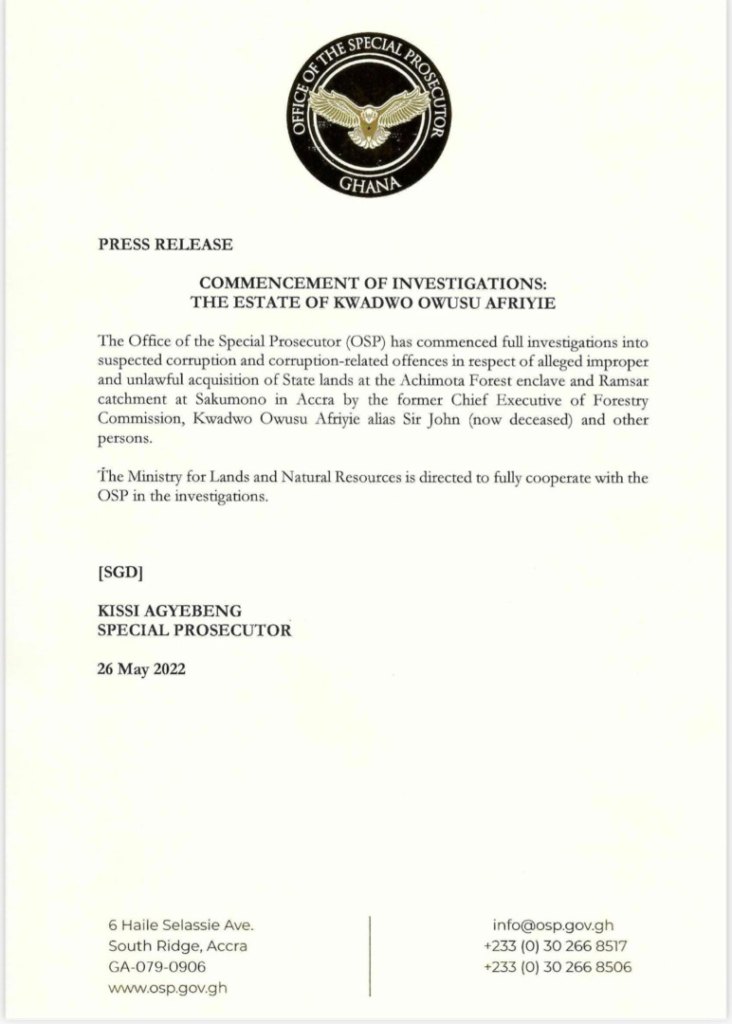Special Prosecutor commences investigations into aspects of Sir John’s will Special Prosecutor commences investigations into aspects of Sir John’s will