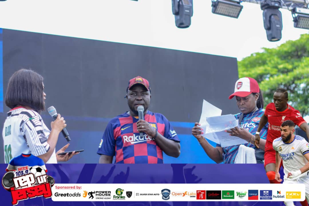 Photos and videos: Hitz FM's Rep Ur Jersey underway at Aviation Social Centre