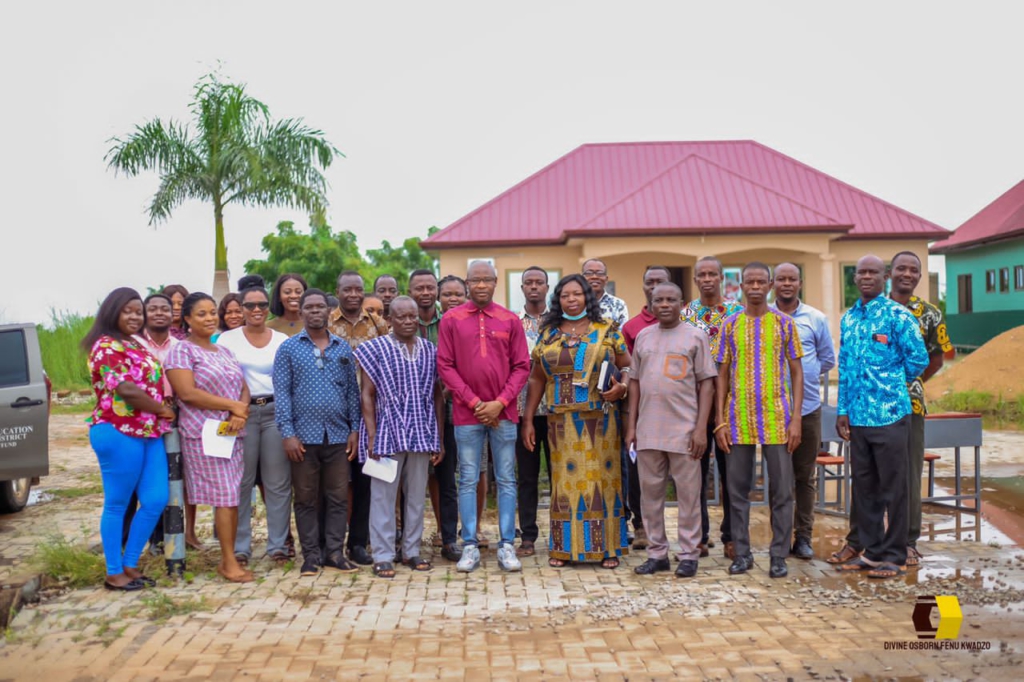 North Tongu DCE donates desks to schools in district