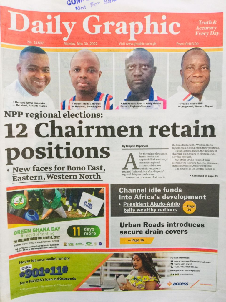 Today's front pages: Monday, May 30, 2022