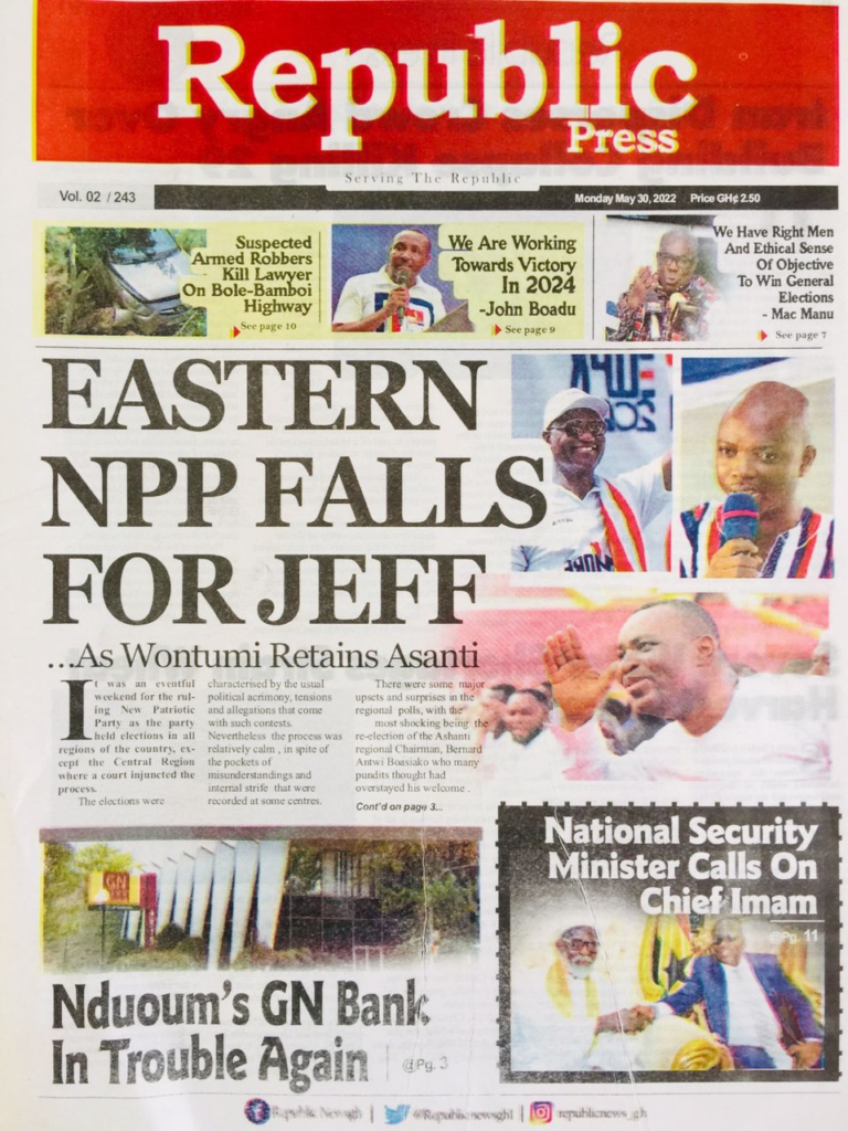 Today's front pages: Monday, May 30, 2022