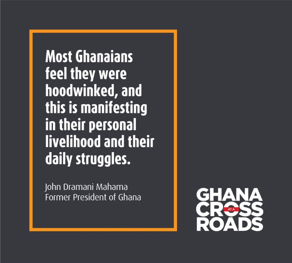 'Most Ghanaians feel they have been hoodwinked' – Mahama