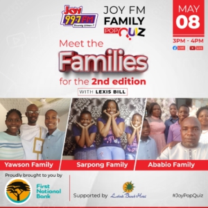 All is set for the second edition of Joy Fm Family Pop Quiz