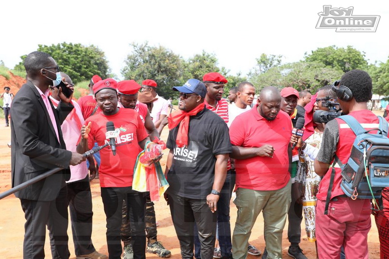 Deputy Finance Ministers receive petition from Arise Ghana demonstrators