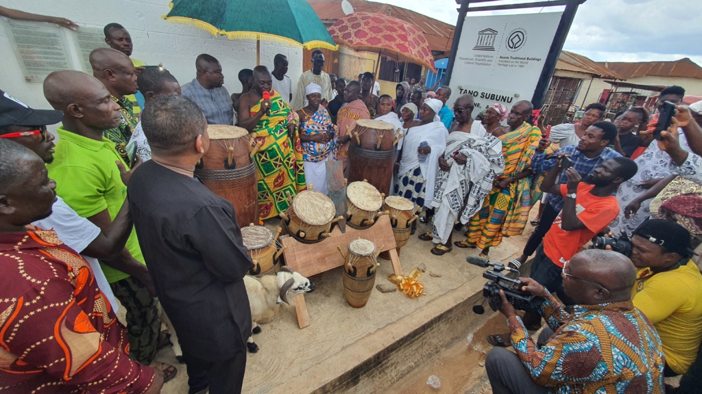 Ghana Museum and Monument Board revives Awukudae festival at Abirem Subunu traditional building