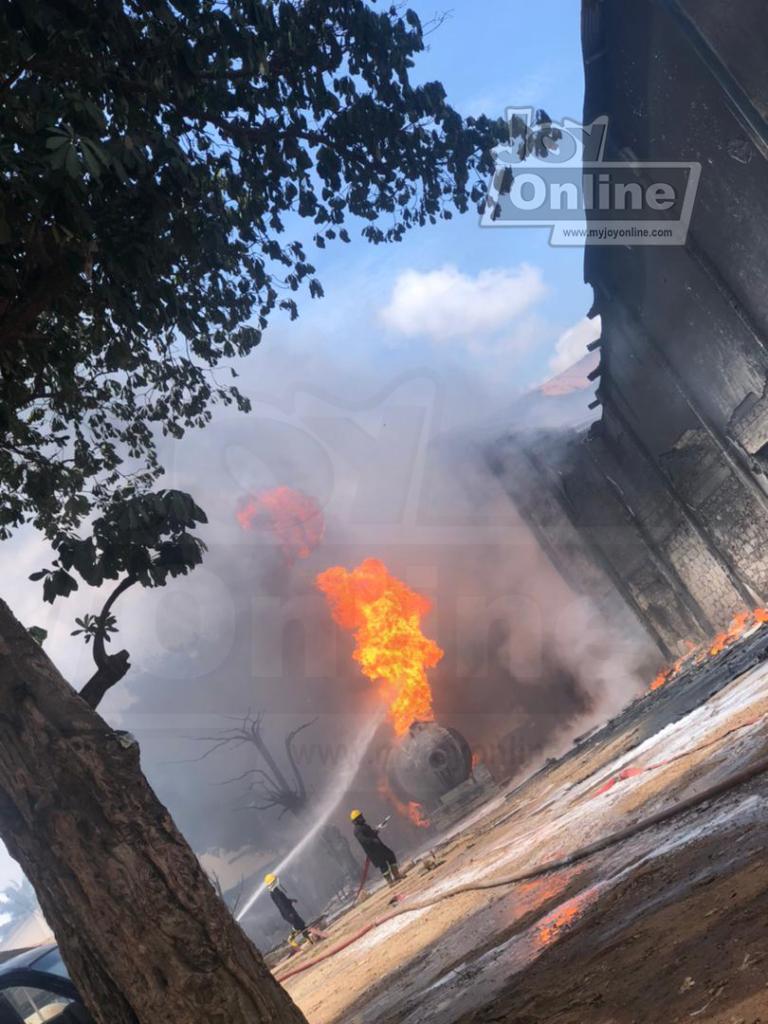 3 injured, two cars burnt in gas explosion at Kumasi Shoe Factory