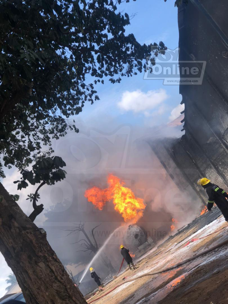 3 injured, two cars burnt in gas explosion at Kumasi Shoe Factory
