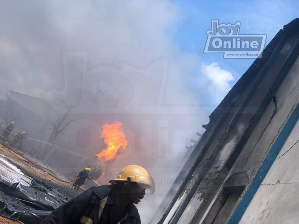 3 injured, two cars burnt in gas explosion at Kumasi Shoe Factory