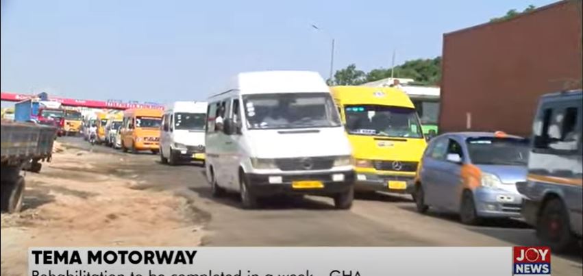 Ghana Highways Authority fixes bridges on Accra-Tema motorway