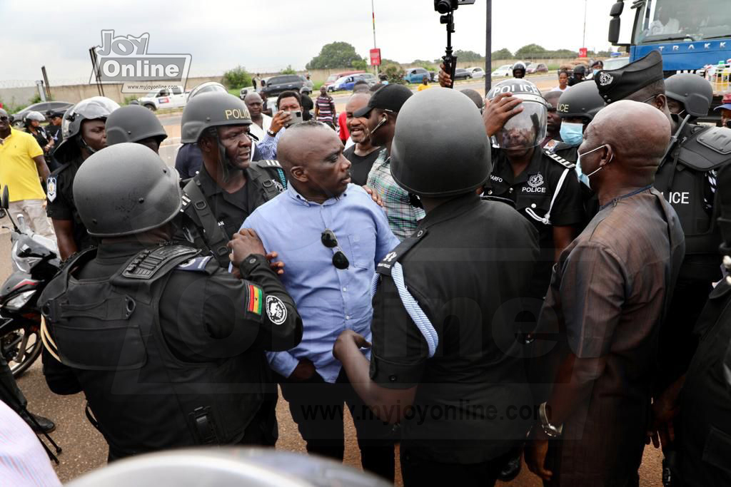 NDC's Joshua Akamba spotted with weapon at Arise Ghana demo