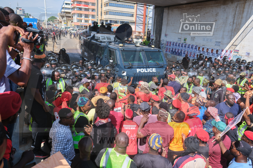 Arise Ghana Demo: Martin Kpebu condemns the use of rubber bullets by Police, calls for a better approach