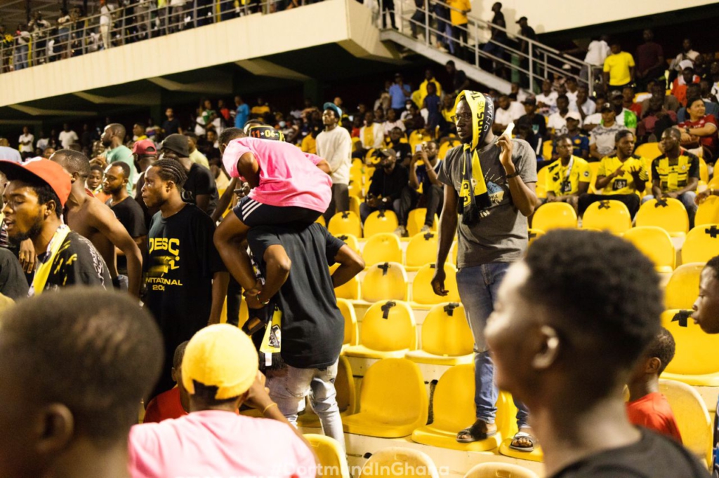 African Giants hold Dortmund Legends on big tour night in Accra