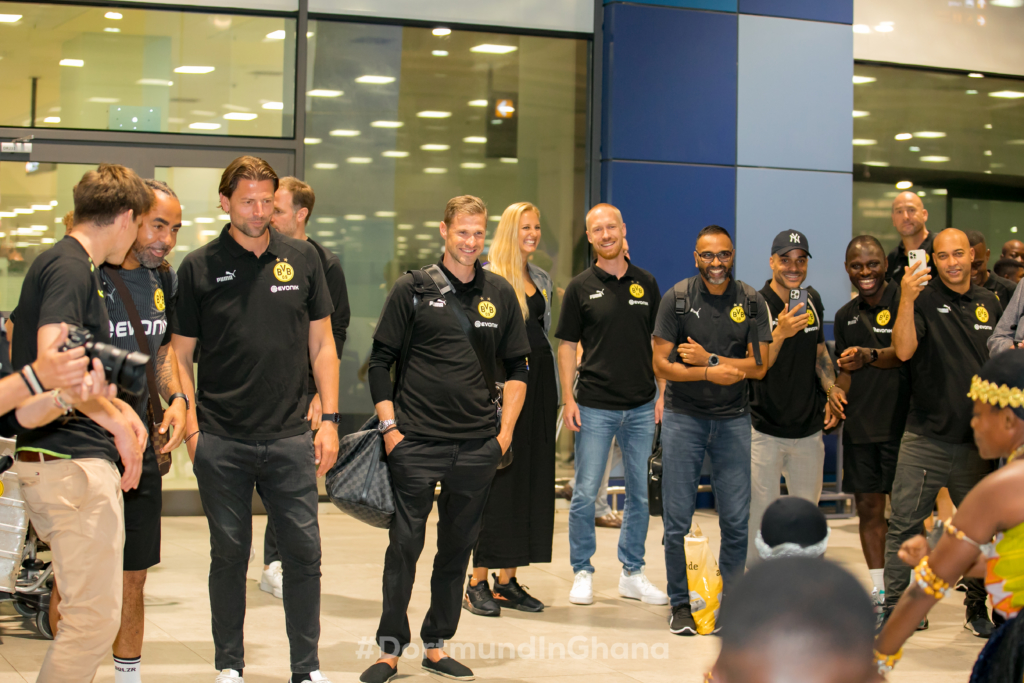 Dortmund Legends arrive in Ghana ahead of clash with African Giants