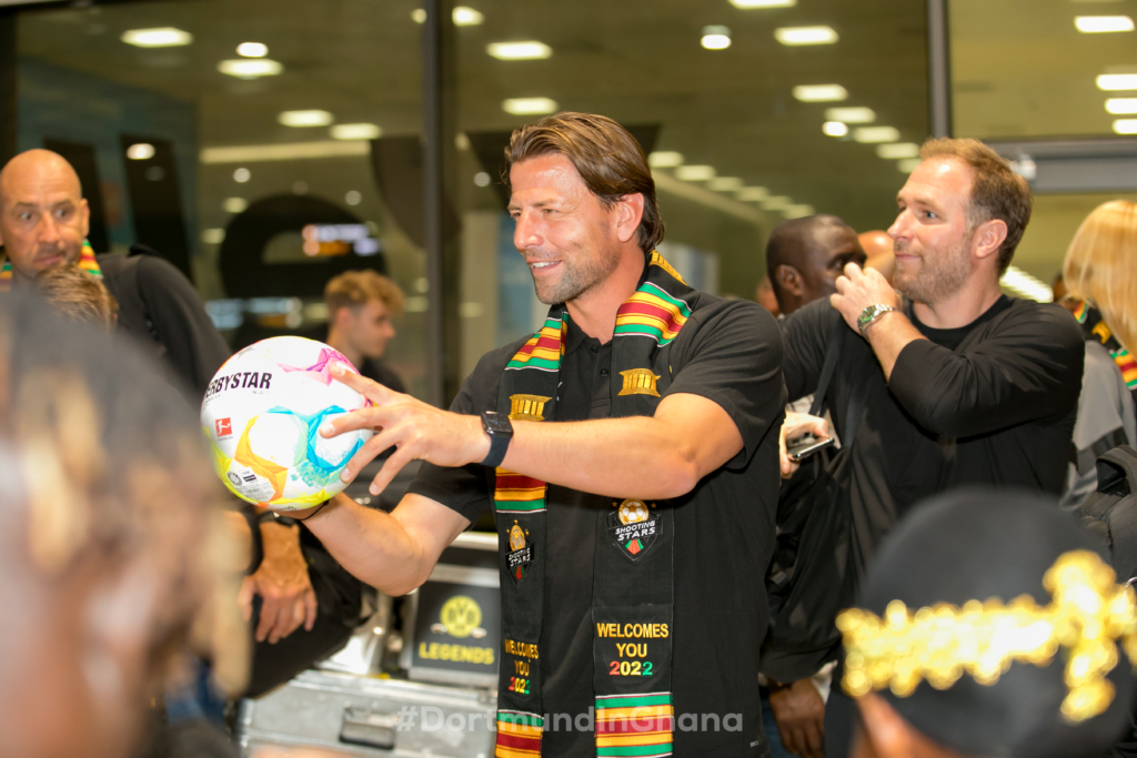 Dortmund Legends arrive in Ghana ahead of clash with African Giants