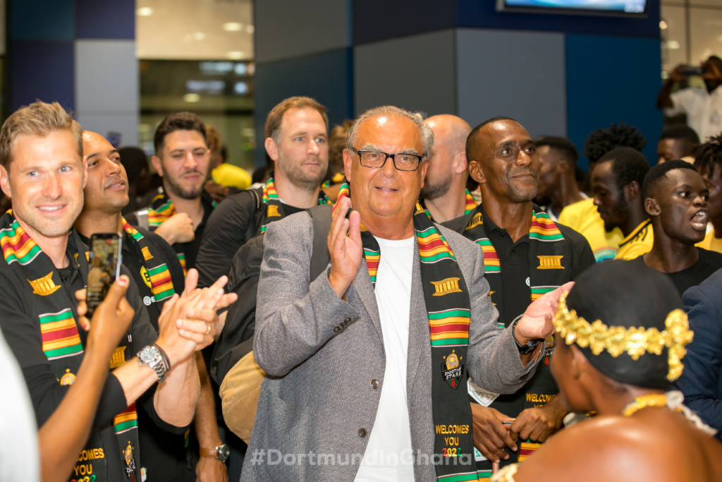 Dortmund Legends arrive in Ghana ahead of clash with African Giants