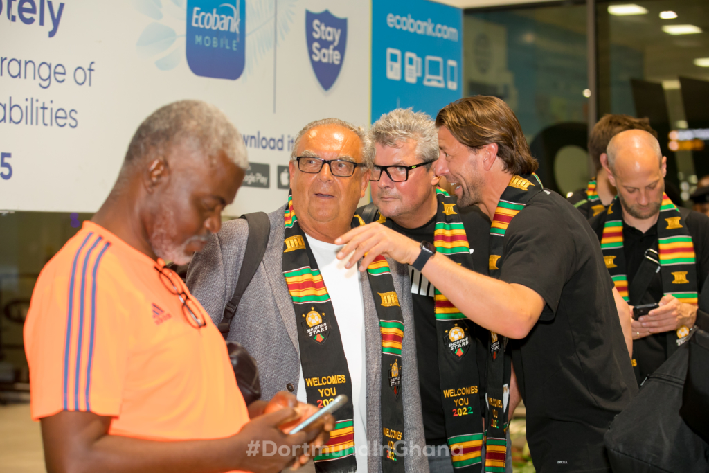 Dortmund Legends arrive in Ghana ahead of clash with African Giants