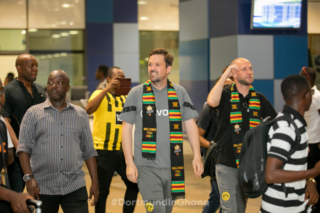 Dortmund Legends arrive in Ghana ahead of clash with African Giants