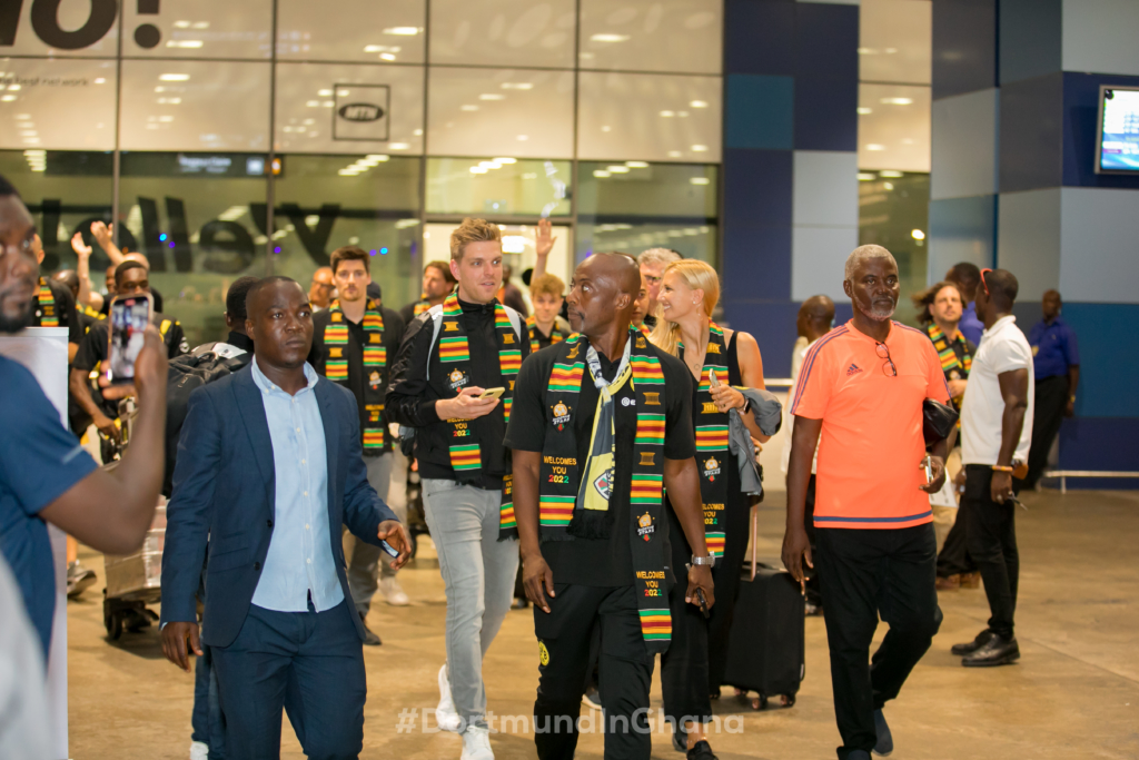 Dortmund Legends arrive in Ghana ahead of clash with African Giants