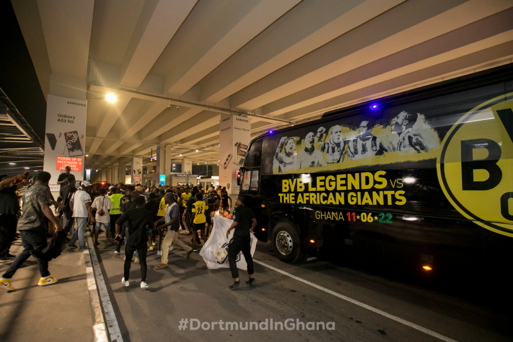 Dortmund Legends arrive in Ghana ahead of clash with African Giants