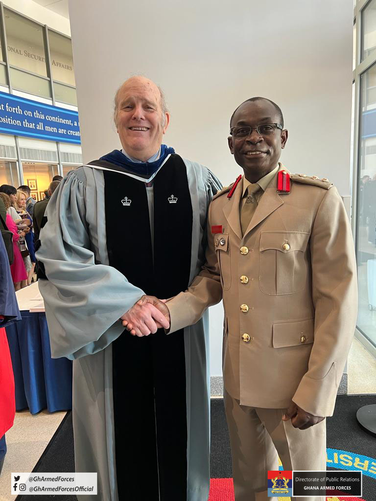 Ghanaian soldier awarded ‘Distinguished Graduate’ at Washington DC’s College of International Security Affairs