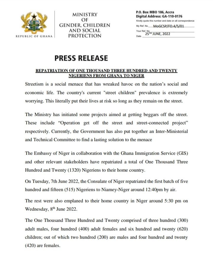 Over 1000 Nigeriens repatriated – Gender Ministry Over 1000 Nigeriens repatriated – Gender Ministry