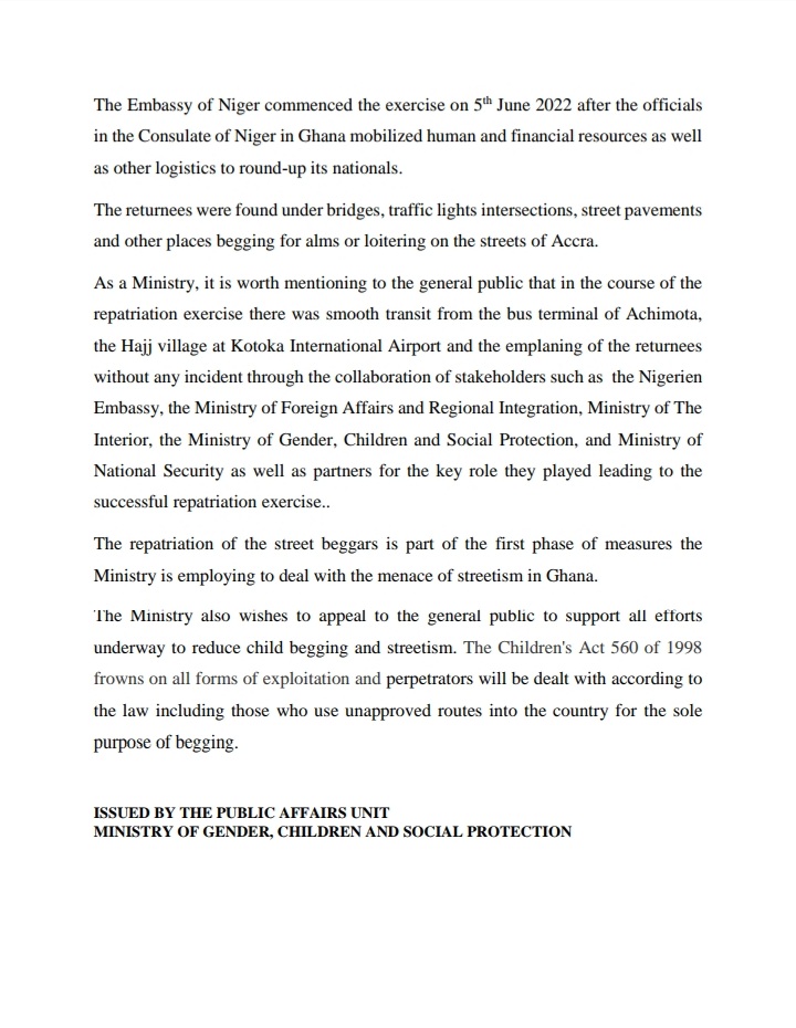 Over 1000 Nigeriens repatriated – Gender Ministry Over 1000 Nigeriens repatriated – Gender Ministry