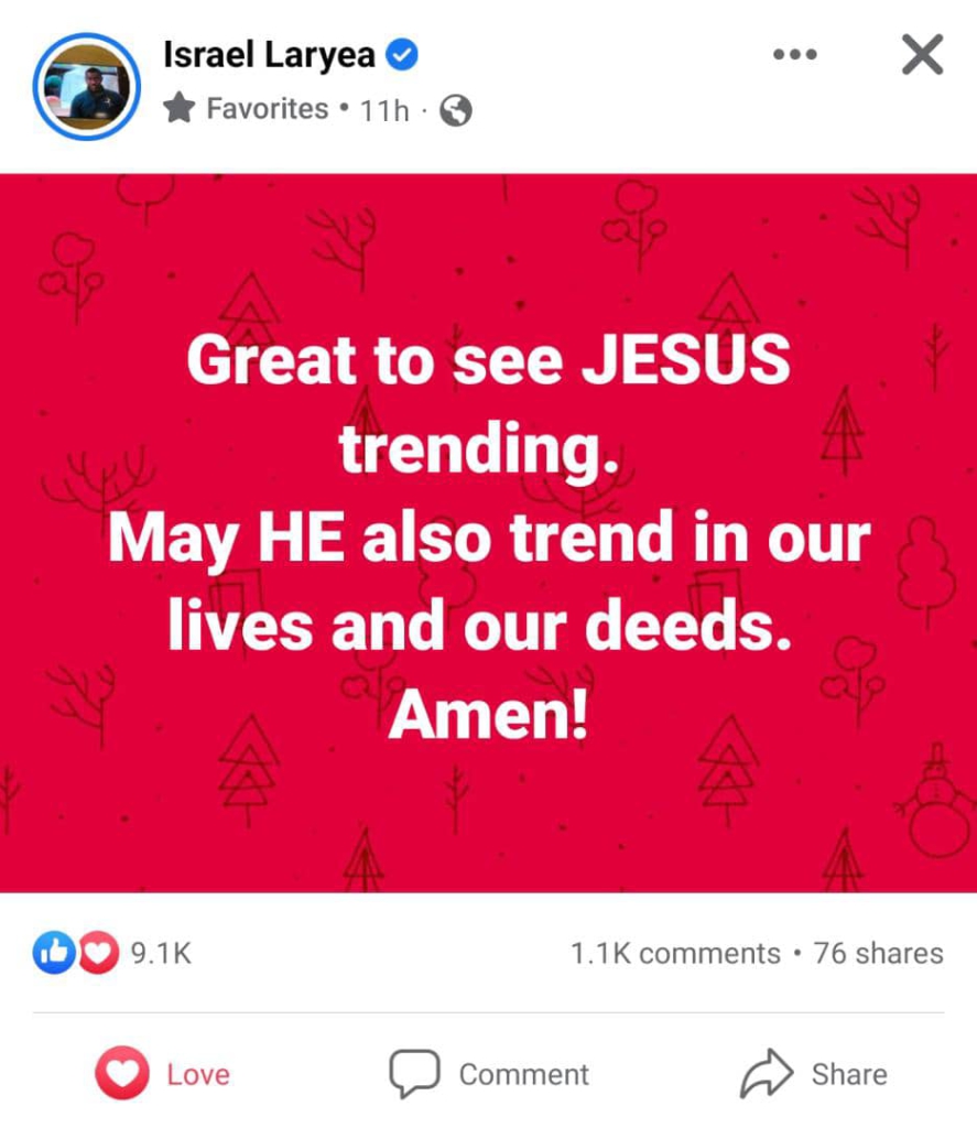 Why Jesus is trending on social media