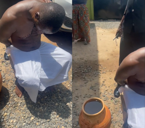 Accused in Oyibi ritual case attacks journalist for filming him