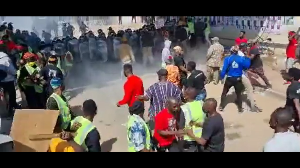 Tear gas fired at Arise Ghana demo